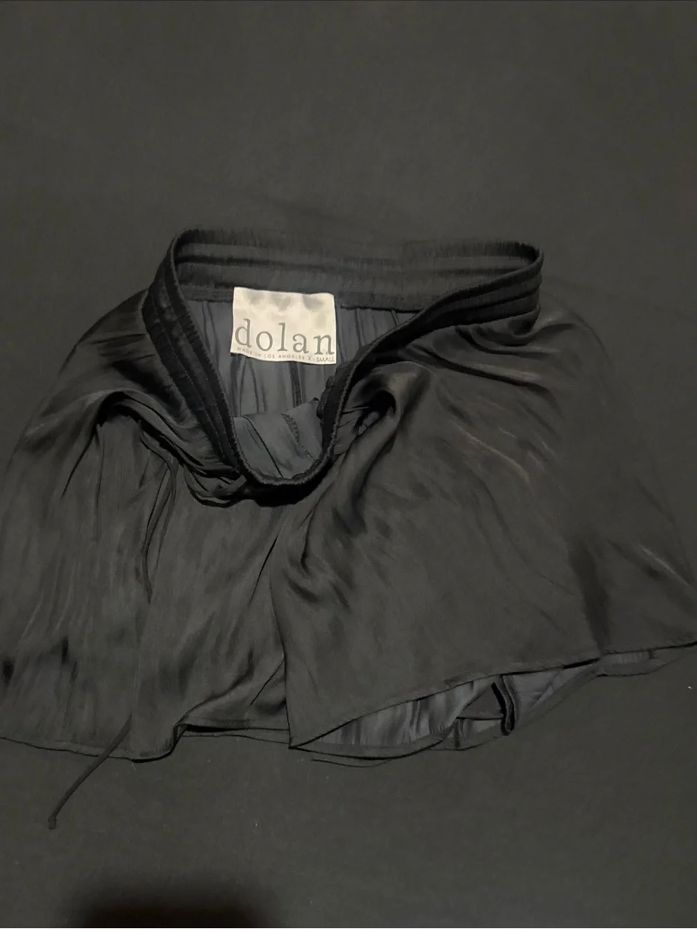 Anthropologie Dolan Black Pleated Mini Skirt